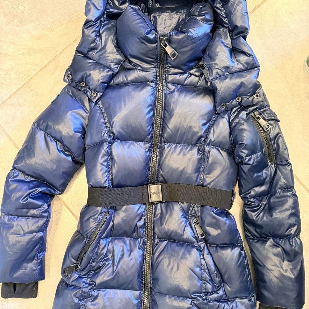 SAM. Shiny Navy soho puffer